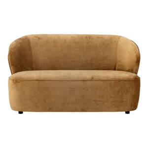 Zamatová pohovka v horčicovej farbe 150 cm Almonde – Bloomingville