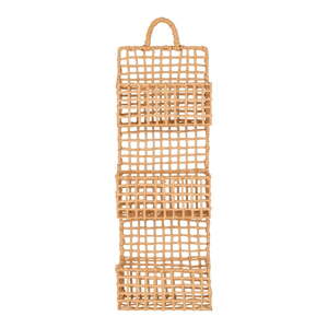Poschodová kovová polica v prírodnej farbe 25 cm Sines – House Nordic