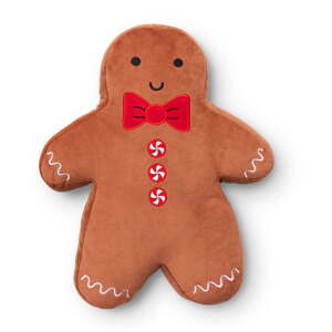 Zamatový dekoračný vankúš s vianočným motívom 28x37 cm Gingerbread – Catherine Lansfield