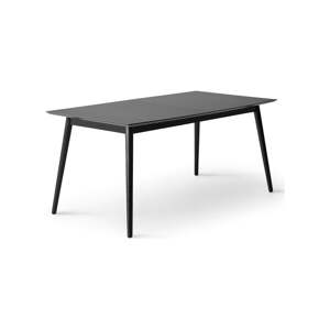 Čierny rozkladací jedálenský stôl s čiernou doskou 90x165 cm Meza – Hammel Furniture