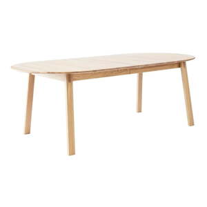 Rozkladací jedálenský stôl z dubového dreva v prírodnej farbe 100x220 cm Amalfi – Hammel Furniture