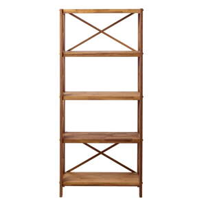 Regál z dubového dreva v prírodnej farbe 70x161 cm X-Shelf – Unique Furniture
