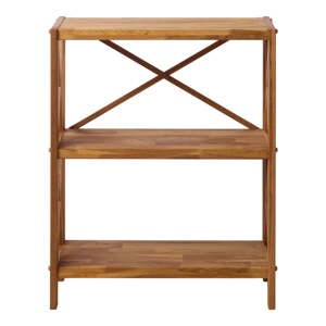 Regál z dubového dreva v prírodnej farbe 70x87 cm X-Shelf – Unique Furniture