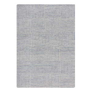 Svetlomodrý ručne tkaný vlnený koberec 80x150 cm Memphis Wool – Flair Rugs