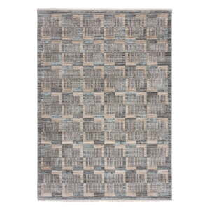 Sivý/béžový koberec 80x155 cm Evelyn Blocks – Flair Rugs