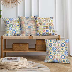 Obliečky na vankúše v súprave 4 ks 43x43 cm Lemons – Mila Home
