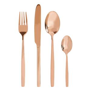Antikoro príbor 16 ks v medenej farbe Avie – Premier Housewares