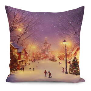 Obliečka na vankúš s vianočným motívom 43x43 cm – Mila Home