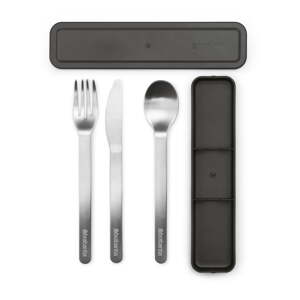 Antikoro cestovné príbory v súprave 3 ks v striebornej farbe Make & Take – Brabantia
