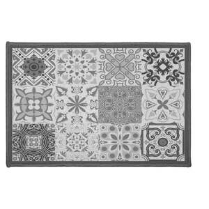Sivý prateľný koberec 40x60 cm Persane – douceur d'intérieur