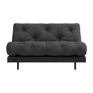 Tmavosivá rozkladacia pohovka 140 cm Roots Black Night – Karup Design