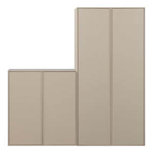 Krémová modulárna skriňa z borovicového dreva 200x220 cm Daily – vtwonen