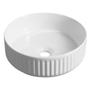 Biele keramické okrúhle umývadlo ø 36 cm Ion – Sapho