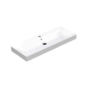 Biele keramické dvojumývadlo 120x45 cm Cento – Sapho