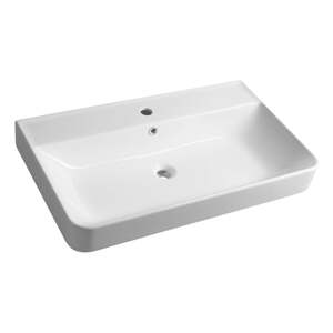Biele keramické umývadlo 80x48 cm Gali – Sapho