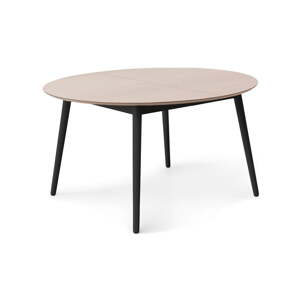 Okrúhly rozkladací jedálenský stôl s doskou v dubovom dekore a prídavnou doskou ø 135 cm Meza – Hammel Furniture