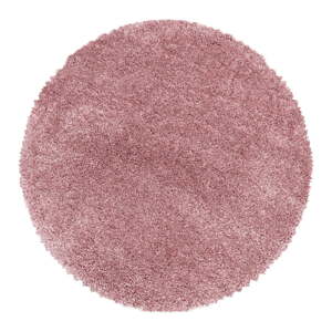 Ružový okrúhly koberec ø 160 cm Fluffy – Ayyildiz Carpets