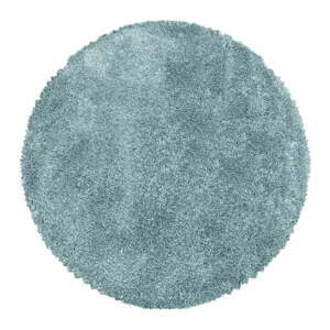 Modrý okrúhly koberec ø 160 cm Fluffy – Ayyildiz Carpets