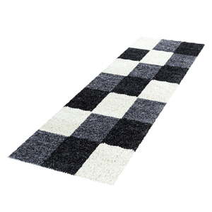 Čierno-biely behúň 80x250 cm Life – Ayyildiz Carpets
