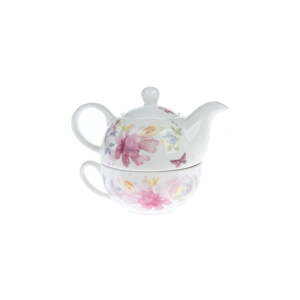 Biela porcelánová čajová súprava – Dakls
