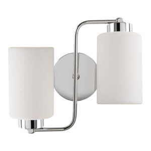 Biele/v striebornej farbe nástenné svietidlo Balcova – Opviq lights