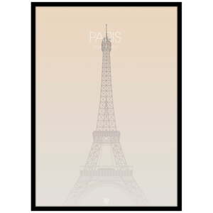 Plagát v ráme 50x70 cm Paris Eiffel Tower – Malerifabrikken