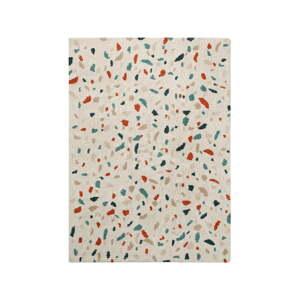 Krémovobiely prateľný/ručne tkaný bavlnený koberec 140x200 cm Terrazzo Marble – Lorena Canals