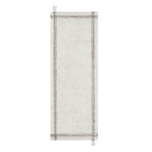 Krémovobiely prateľný/ručne tkaný bavlnený behúň 80x230 cm Cuisine Natural – Lorena Canals