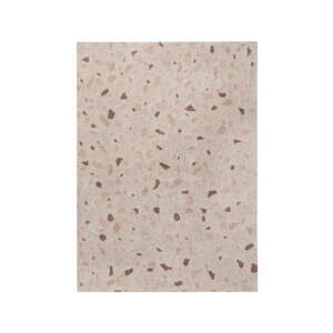 Svetloružový prateľný/ručne tkaný bavlnený koberec 140x200 cm Terrazzo Moonstone – Lorena Canals