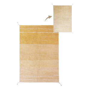 Okrovožltý bavlnený koberec 120x160 cm Twin Amber – Lorena Canals