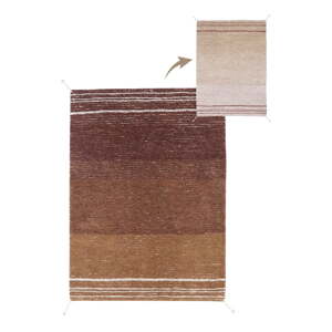 Bavlnený koberec v tehlovej farbe 170x240 cm Twin Toffee – Lorena Canals