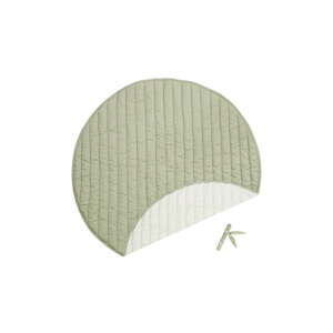 Zelená/krémovobiela detská hracia podložka Bamboo Leaf – Lorena Canals