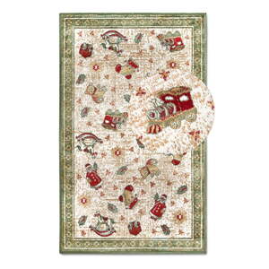 Zelený koberec s vianočným motívom s prímesou bavlny 50x80 cm Toy's Delight Green Christmas – Villeroy&Boch