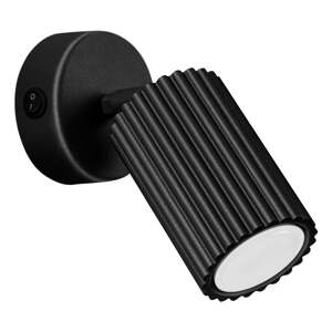 Čierne nástenné svietidlo Gleam – Nice Lamps