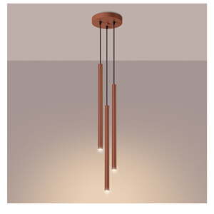 Závesné svietidlo v tehlovej farbe ø 19,5 cm Fideus – Nice Lamps