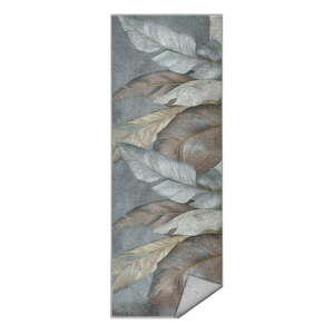 Zelený/sivý prateľný behúň 80x200 cm Dusty Leaves – Mila Home