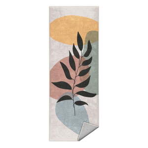 Krémovobiely prateľný behúň 80x200 cm Illustrated Autumn – Mila Home