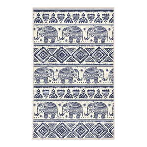Modrý prateľný koberec 80x150 cm Elephant – Mila Home