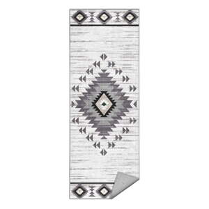 Svetlosivý prateľný behúň 80x200 cm Ethnic Geo – Mila Home