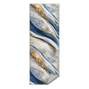 Modrý prateľný behúň 80x200 cm Golden Spill – Mila Home