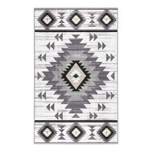 Svetlosivý prateľný koberec 120x180 cm Ethnic Geo – Mila Home