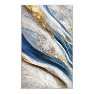 Modrý prateľný koberec 80x150 cm Golden Spill – Mila Home