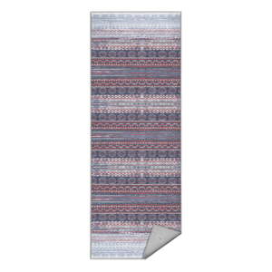 Fialový/sivý prateľný behúň 80x200 cm Vintage Stripe – Mila Home