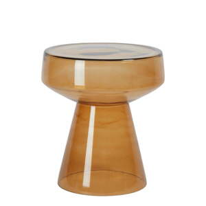 Sklenený okrúhly odkladací stolík ø 37 cm Dakwa – Light & Living
