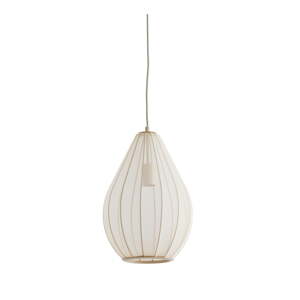 Béžové závesné svietidlo so skleneným tienidlom ø 28 cm Itela – Light & Living