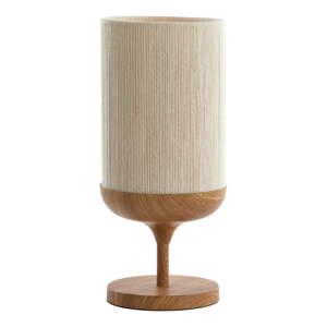 Stolová lampa v prírodnej farbe s textilným tienidlom (výška  50 cm) Dania – Light & Living