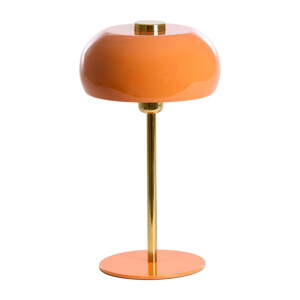 Oranžová stolová lampa s kovovým tienidlom (výška  40 cm) Surin – Light & Living