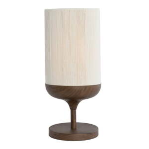 Tmavohnedá stolová lampa s textilným tienidlom (výška  50 cm) Dania – Light & Living