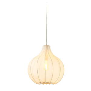Béžové závesné svietidlo s textilným tienidlom ø 39 cm Elati – Light & Living