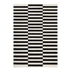 Čierno-biely obojstranný/ručne tkaný vlnený koberec 120x180 cm Donna – Hanse Home